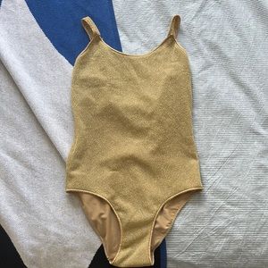 Oséree Gold One Piece Swim Sz XS/S